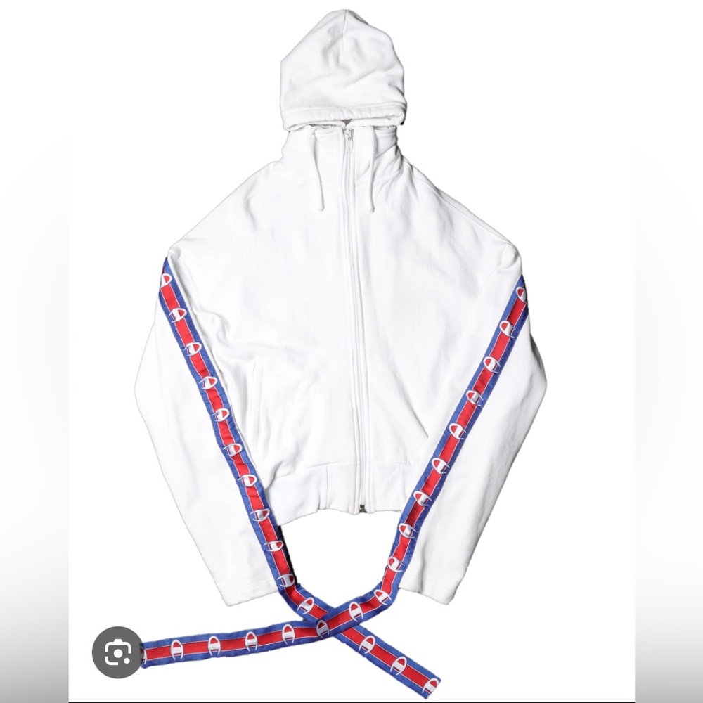 Vetements Champion Reverse Weave Zip Up Hoodie